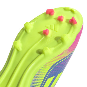 ADI JR F50 LEAGUE LL FG BLUE FUSION/LUCID LEMON/LUCID PINK