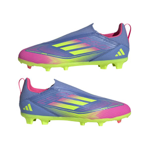 ADI JR F50 LEAGUE LL FG BLUE FUSION/LUCID LEMON/LUCID PINK