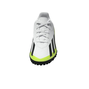 ADI JR X CRAZYFAST.4 TF WHITE/BLACK/LUCID LEMON