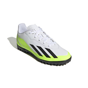ADI JR X CRAZYFAST.4 TF WHITE/BLACK/LUCID LEMON