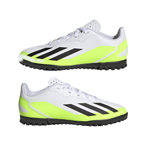 ADI JR X CRAZYFAST.4 TF WHITE/BLACK/LUCID LEMON