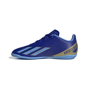 ADI JR X CRAZYFAST CLUB MESSI IC SILVER LUCID BLUE/GOLD/WHITE