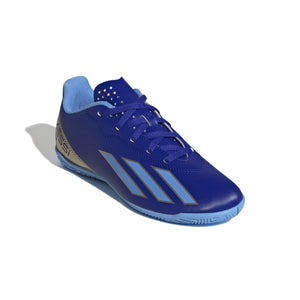 ADI JR X CRAZYFAST CLUB MESSI IC SILVER LUCID BLUE/GOLD/WHITE