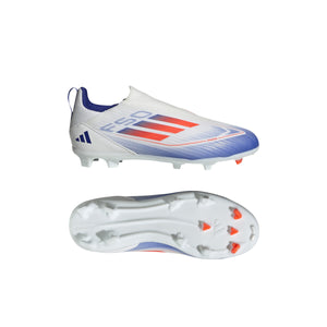 ADI JR F50 LEAGUE LL FG WHITE/SOLAR RED/LUCID BLUE
