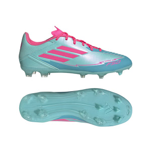 ADI F50 LEAGUE MESSI FG FLASH AQUA/LUCID PINK