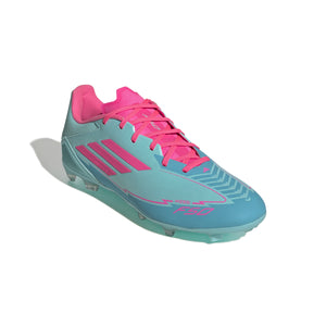 ADI F50 LEAGUE MESSI FG FLASH AQUA/LUCID PINK