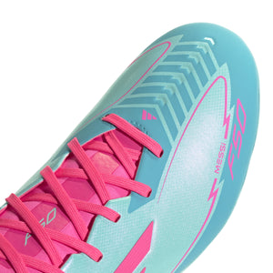 ADI F50 LEAGUE MESSI FG FLASH AQUA/LUCID PINK