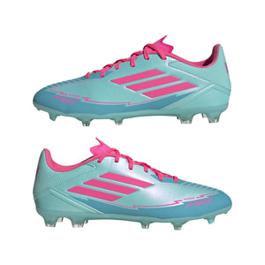 ADI F50 LEAGUE MESSI FG FLASH AQUA/LUCID PINK