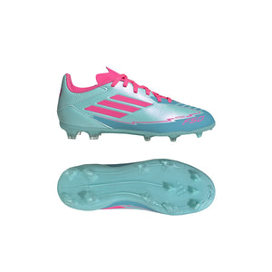 ADI JR F50 LEAGUE MESSI FG FLASH AQUA/LUCID PINK