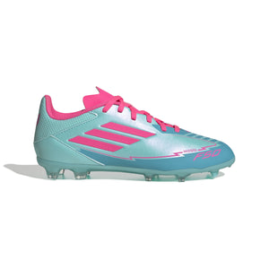 ADI JR F50 LEAGUE MESSI FG FLASH AQUA/LUCID PINK