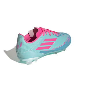 ADI JR F50 LEAGUE MESSI FG FLASH AQUA/LUCID PINK