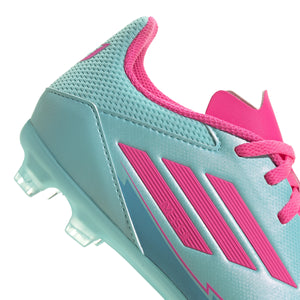 ADI JR F50 LEAGUE MESSI FG FLASH AQUA/LUCID PINK