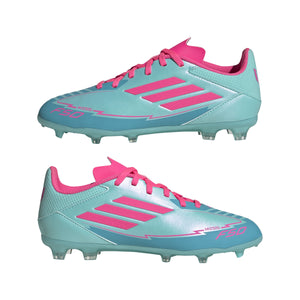 ADI JR F50 LEAGUE MESSI FG FLASH AQUA/LUCID PINK