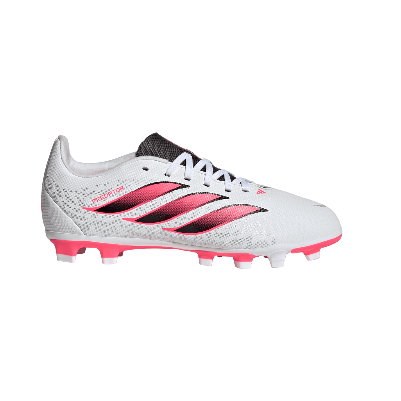 ADI JR PREDATOR CLUB FG WHITE/SOLAR TURBO/BLACK