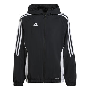 ADI JR TIRO 24 WINDBREAKER BLACK/WHITE