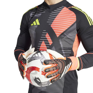 ADI JR PREDATOR GLOVE MATCH BLACK/SOLRED/YELLOW