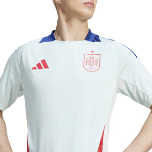 ADI SPAIN EURO24 TR JERSEY HALO MINT/RAY RED