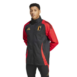 ADI BELGIË EURO24 ALL-WHEATER JACKET BLACK/RED