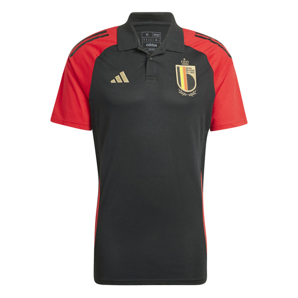 ADI BELGIË EURO24 POLO BLACK/RED