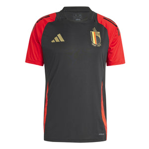 ADI BELGIË EURO24 TR JERSEY BLACK/SCARLET RED