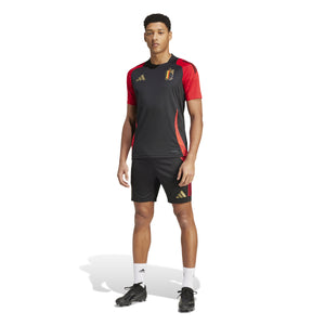 ADI BELGIË EURO24 TR JERSEY BLACK/SCARLET RED