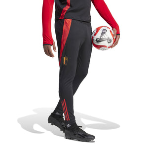 ADI BELGIË EURO24 TR PANT BLACK/SCARLET RED