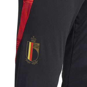 ADI BELGIË EURO24 TR PANT BLACK/SCARLET RED