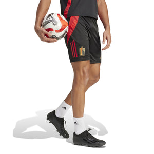 ADI BELGIË EURO24 TR SHORT BLACK/SCARLET RED