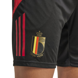 ADI BELGIË EURO24 TR SHORT BLACK/SCARLET RED