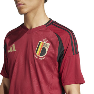 ADI BELGIË EURO24 HOME JERSEY BURGUNDY/GOLD