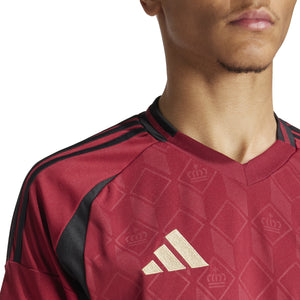 ADI BELGIË EURO24 HOME JERSEY BURGUNDY/GOLD