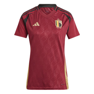 ADI BELGIË EURO24 HOME JERSEY WOMEN BURGUNDY/GOLD