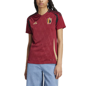 ADI BELGIË EURO24 HOME JERSEY WOMEN BURGUNDY/GOLD