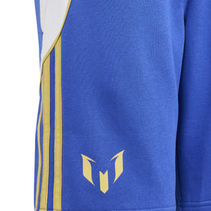 ADI JR MESSI FLEECE SHORT LUCID BLUE/GOLD