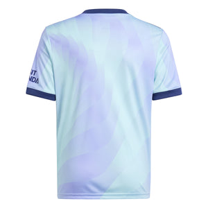 ADI JR ARSENAL 24-25 THIRD JERSEY CLEAR AQUA/FLASH PURPLE