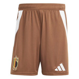 ADI BELGIË EURO24 AWAY SHORT BROWN/WHITE