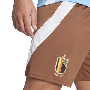 ADI BELGIË EURO24 AWAY SHORT BROWN/WHITE