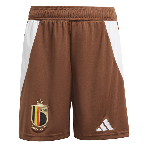 ADI JR BELGIË EURO24 AWAY SHORT BROWN/WHITE