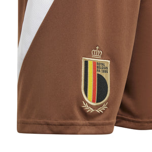 ADI JR BELGIË EURO24 AWAY SHORT BROWN/WHITE