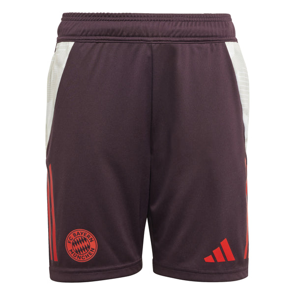 ADI JR BAYERN 24-25 TR SHORT MAROON/WHITE