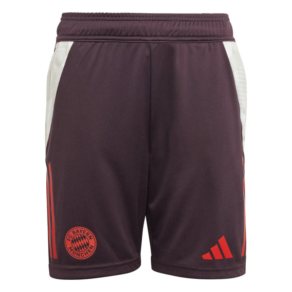 ADI JR BAYERN 24-25 TR SHORT MAROON/WHITE