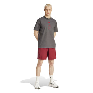 ADI BELGIË EURO24 TRAVEL FLEECE SHORT BURGUNDY