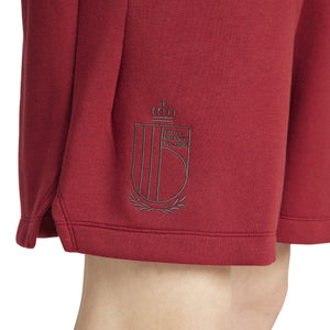 ADI BELGIË EURO24 TRAVEL FLEECE SHORT BURGUNDY