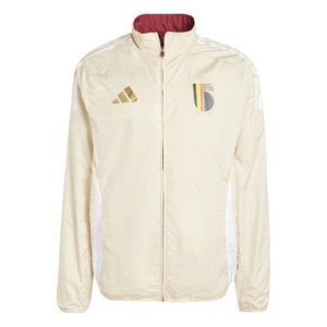 ADI BELGIË EURO24 ANTHEM JACKET BURGUNDY/SAND STRATA