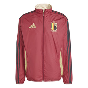 ADI BELGIË EURO24 ANTHEM JACKET BURGUNDY/SAND STRATA