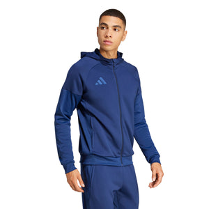 ADI TIRO 25 FULL ZIP HOODY TEAM NAVY BLUE
