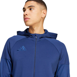 ADI TIRO 25 FULL ZIP HOODY TEAM NAVY BLUE