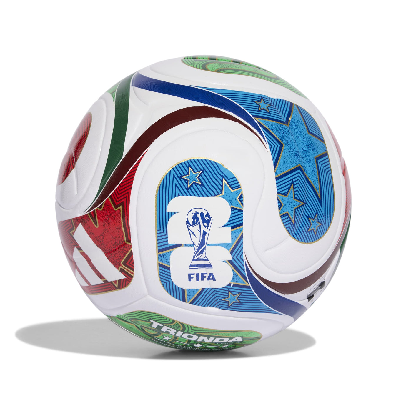 ADI WC26 TRIONDA LEAGUE BALL WHITE/SOLAR BLUE/RED