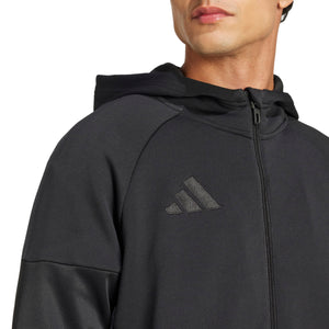 ADI TIRO 25 FULL ZIP HOODY BLACK