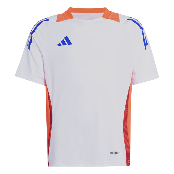 ADI JR TIRO 24 COMPETITION TR JERSEY WHITE/SOLAR RED